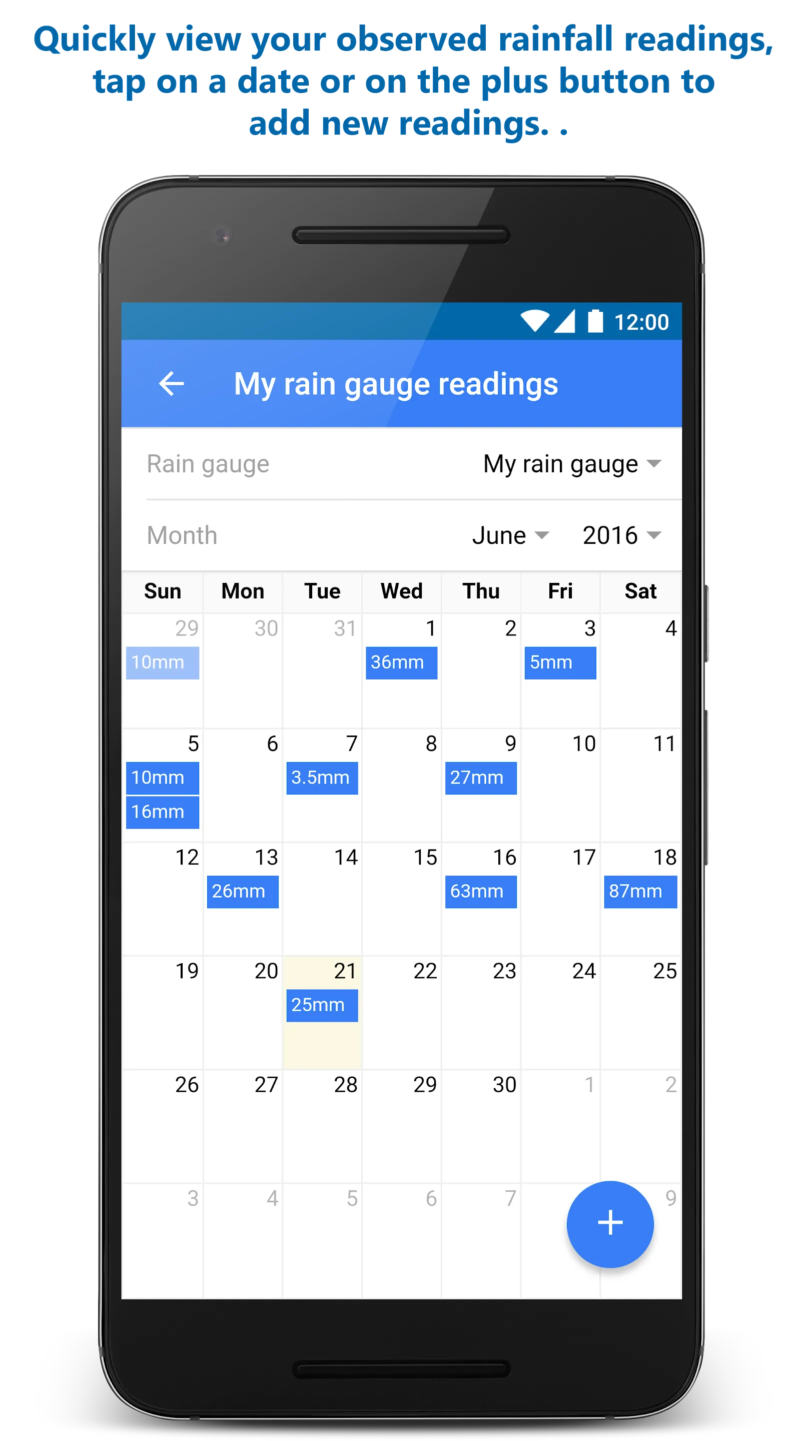 Rainlogger | Indus Appstore | Screenshot