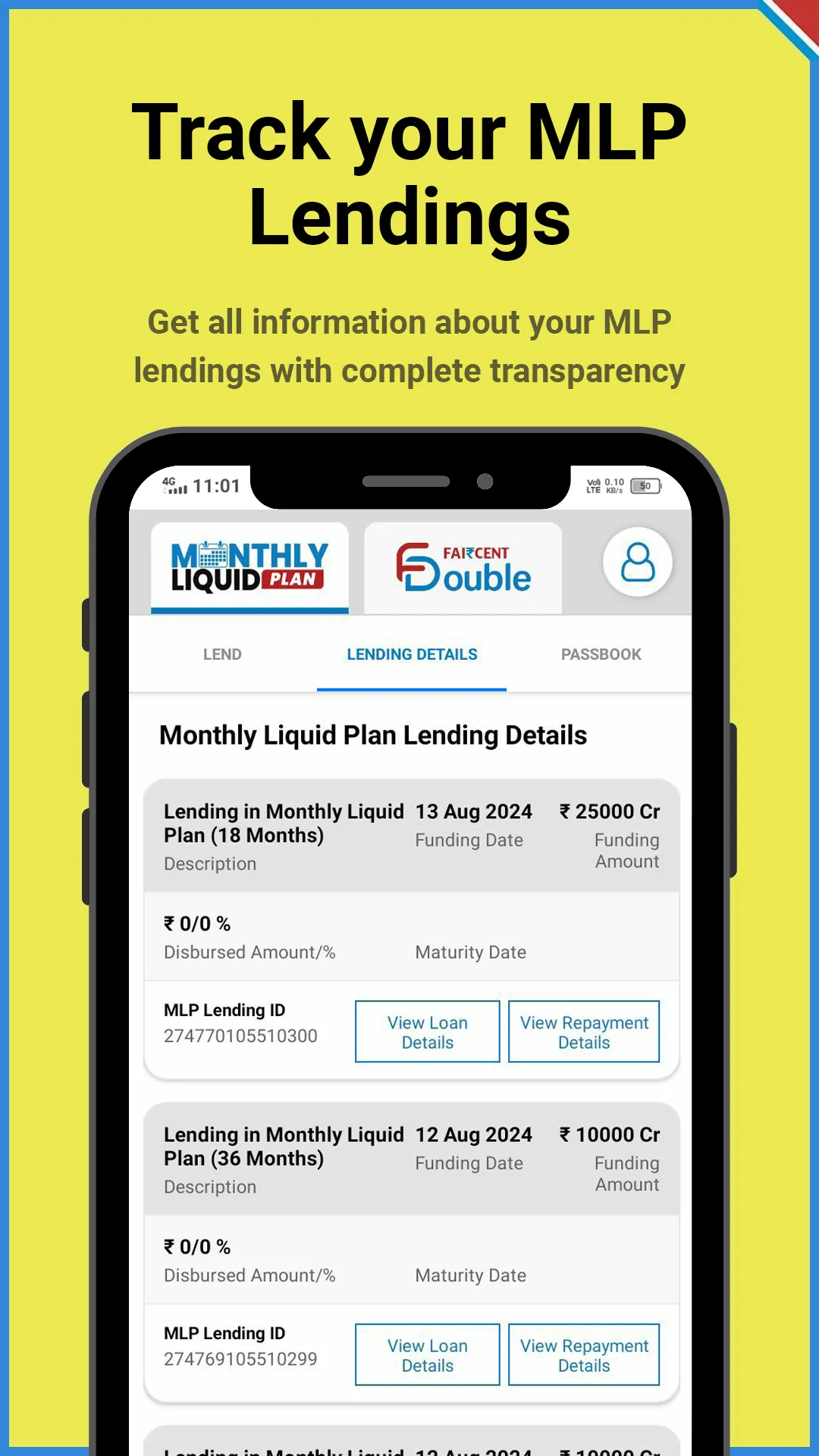 Faircent Double: Lend & Earn | Indus Appstore | Screenshot