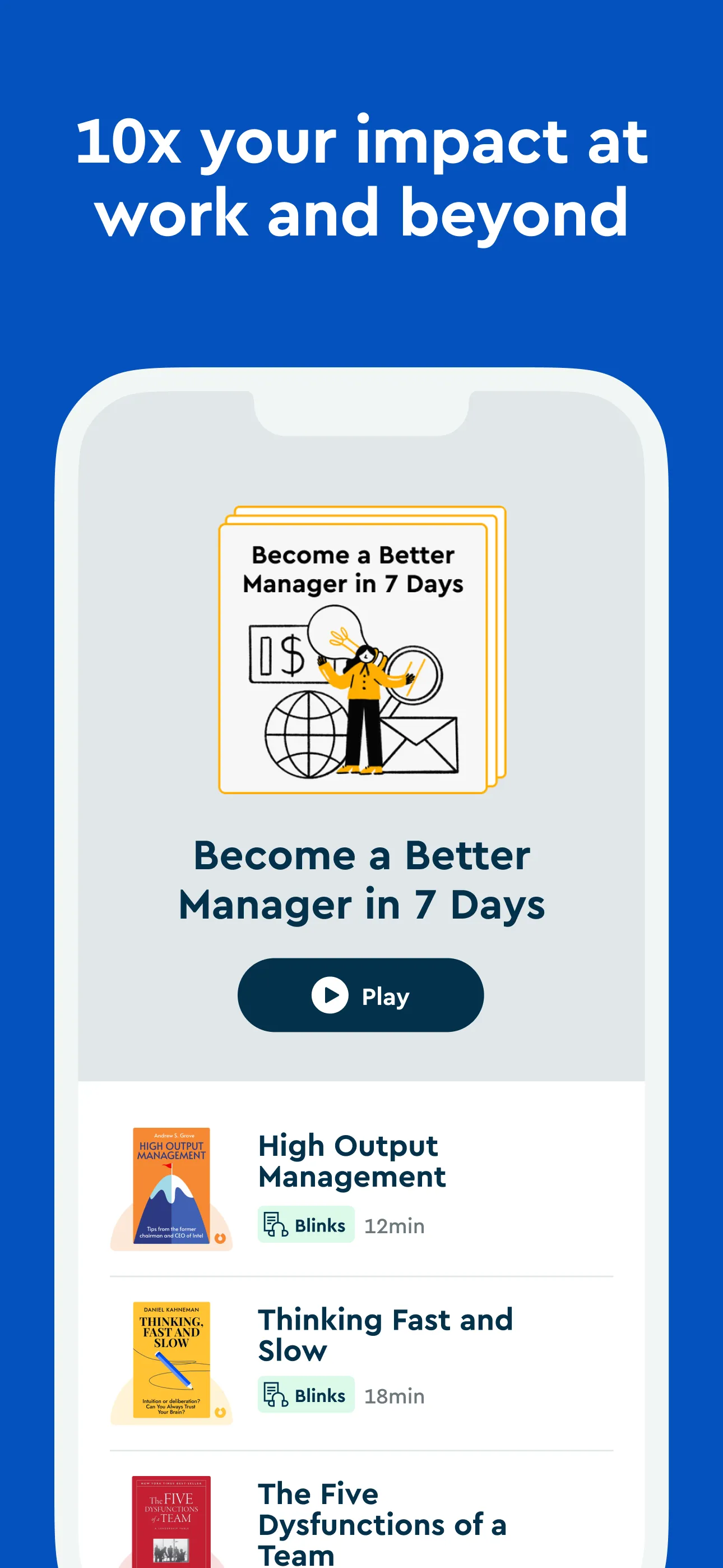 Blinkist: Book Summaries Daily | Indus Appstore | Screenshot