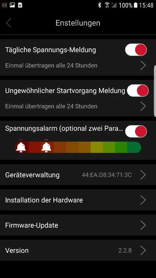 AEG Batteriemonitor | Indus Appstore | Screenshot