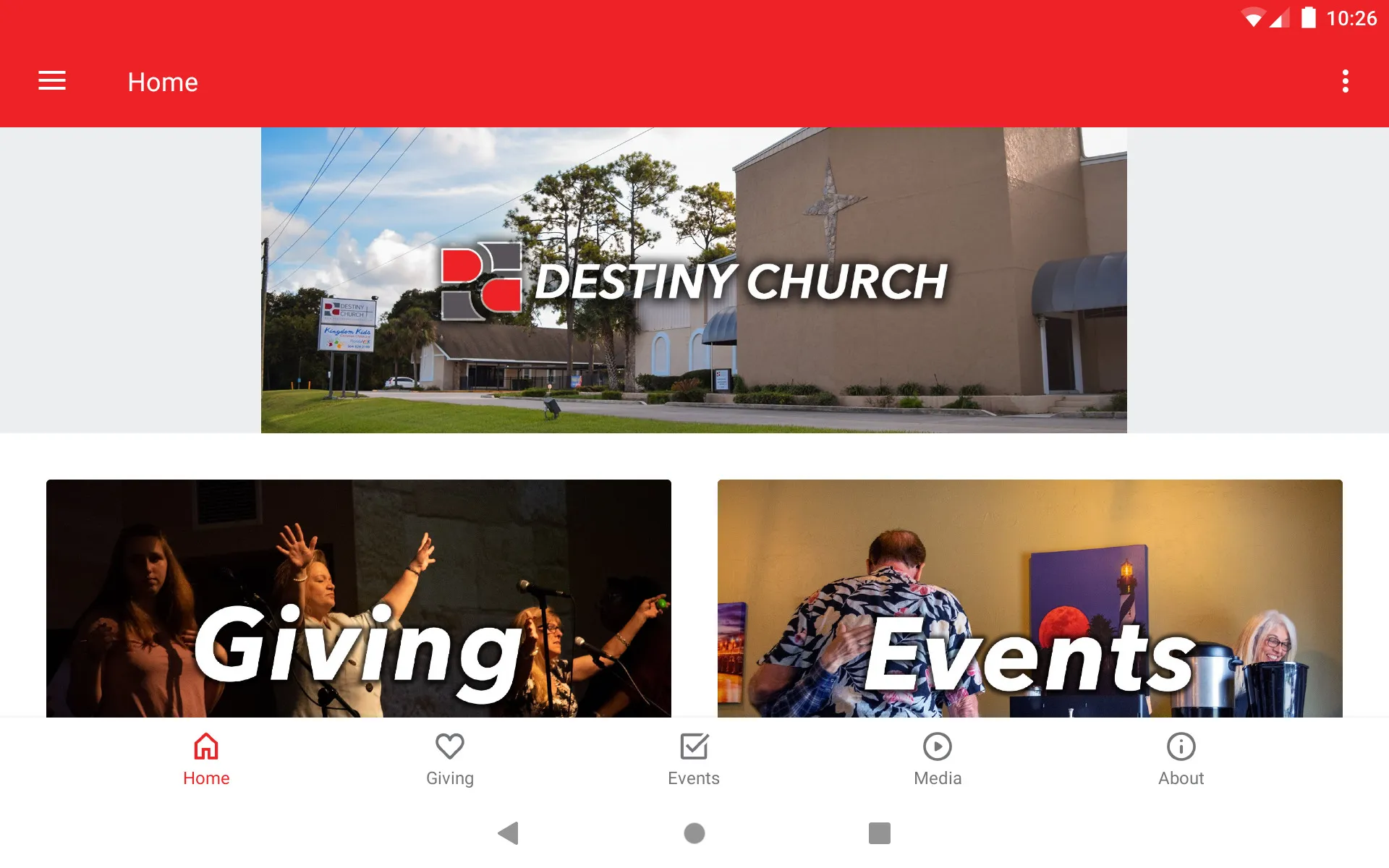 Destiny Church | St Aug | Indus Appstore | Screenshot