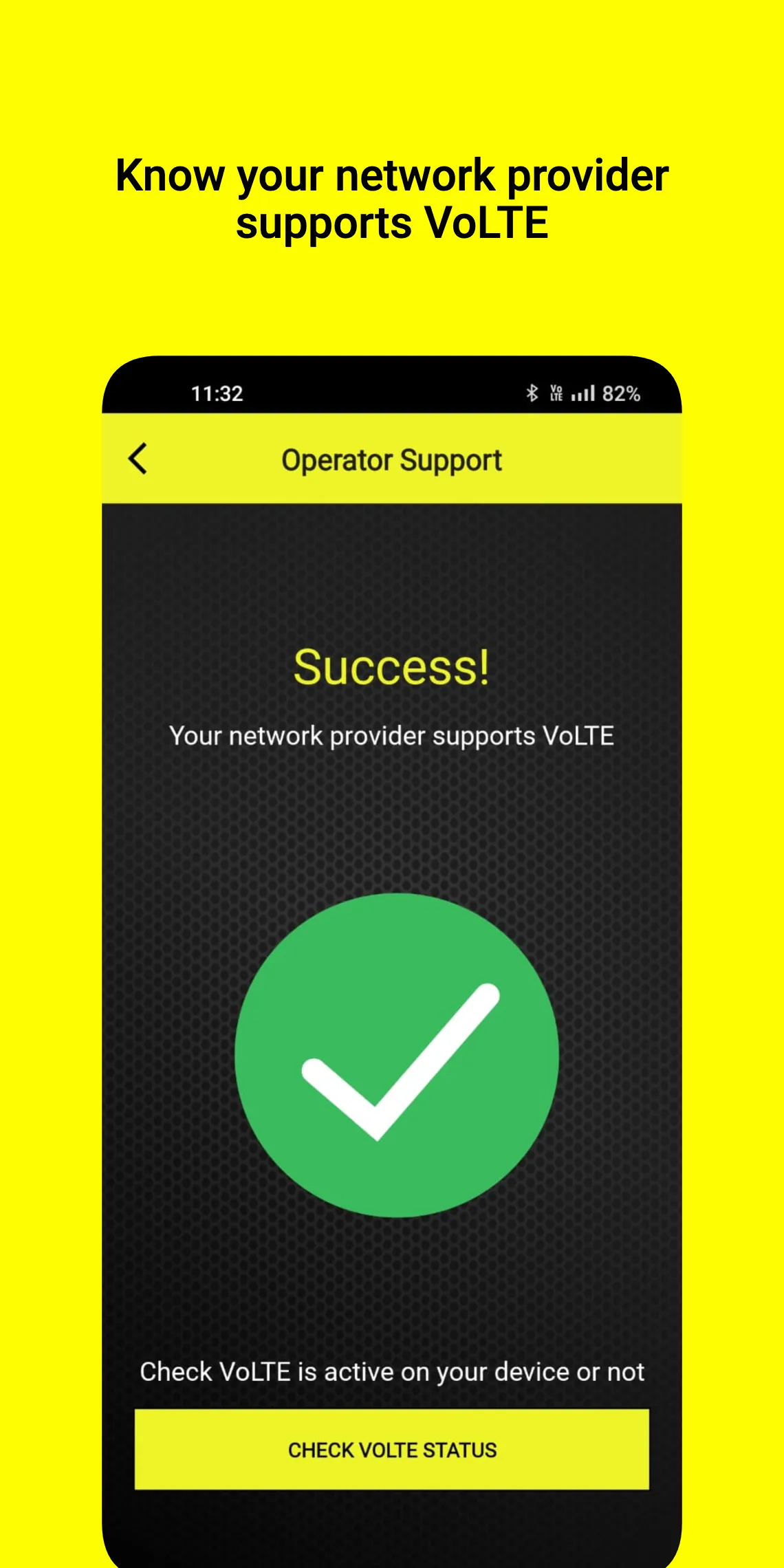 VoLTE Check-Know VoLTE Status | Indus Appstore | Screenshot