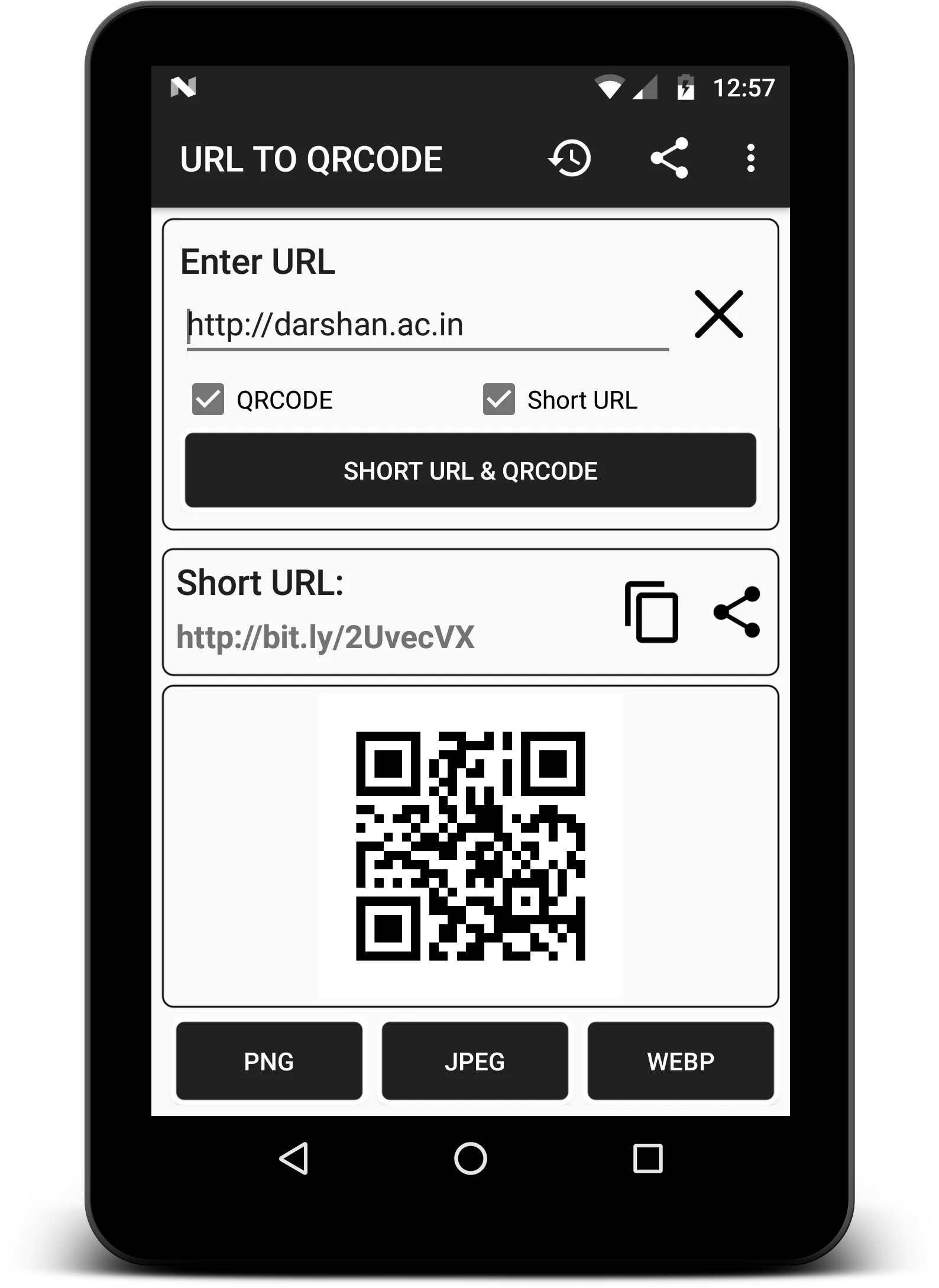 QR Code Generator | Indus Appstore | Screenshot