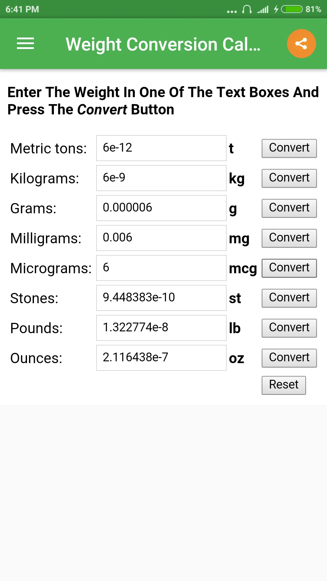 Weight Converter | Indus Appstore | Screenshot