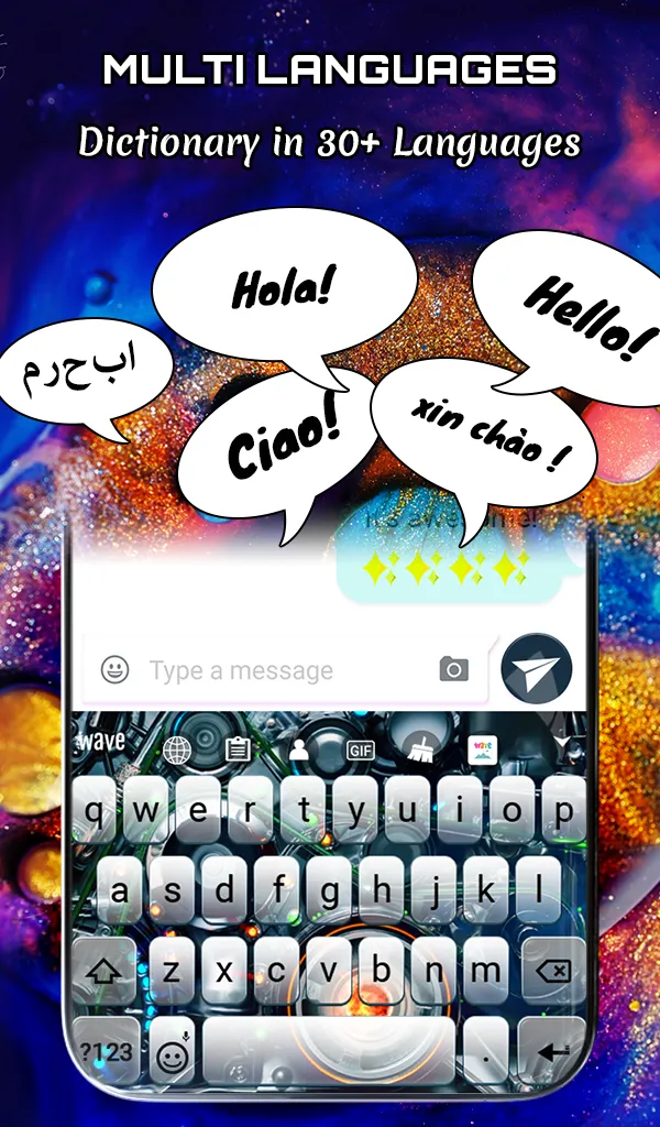 Tech Live Wallpaper + Keyboard | Indus Appstore | Screenshot