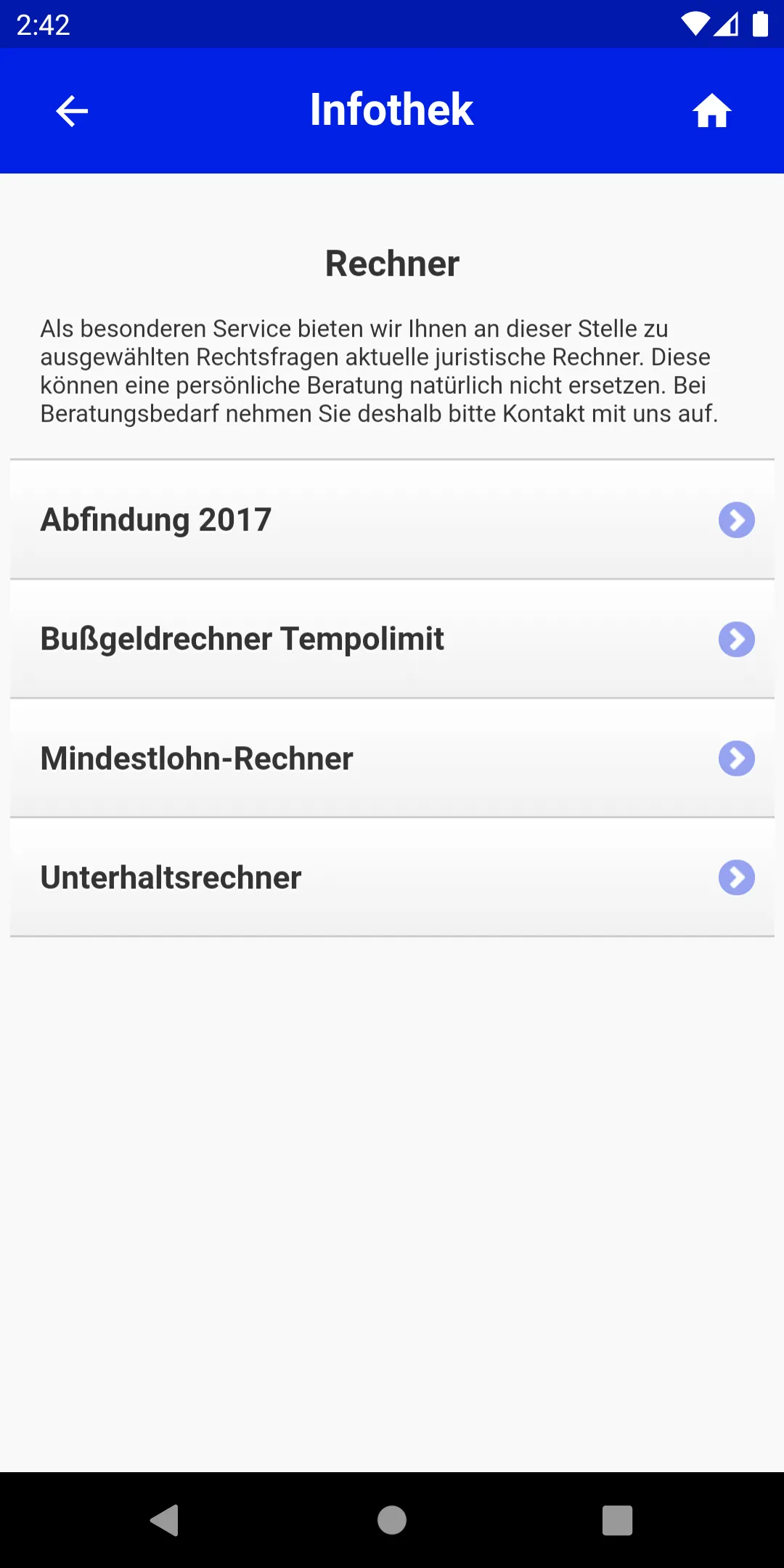 Meine Rechtsanwalt-App | Indus Appstore | Screenshot