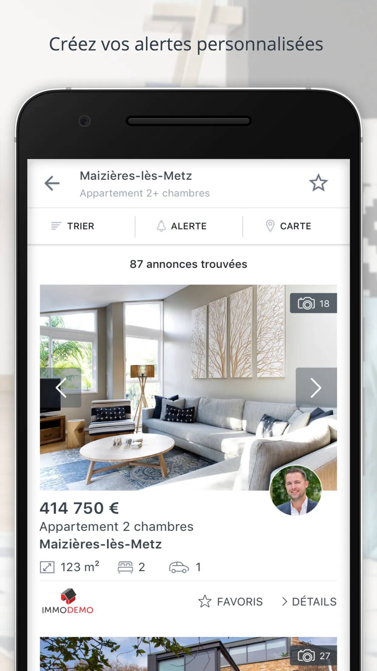 immoRegion Immobilier Régional | Indus Appstore | Screenshot