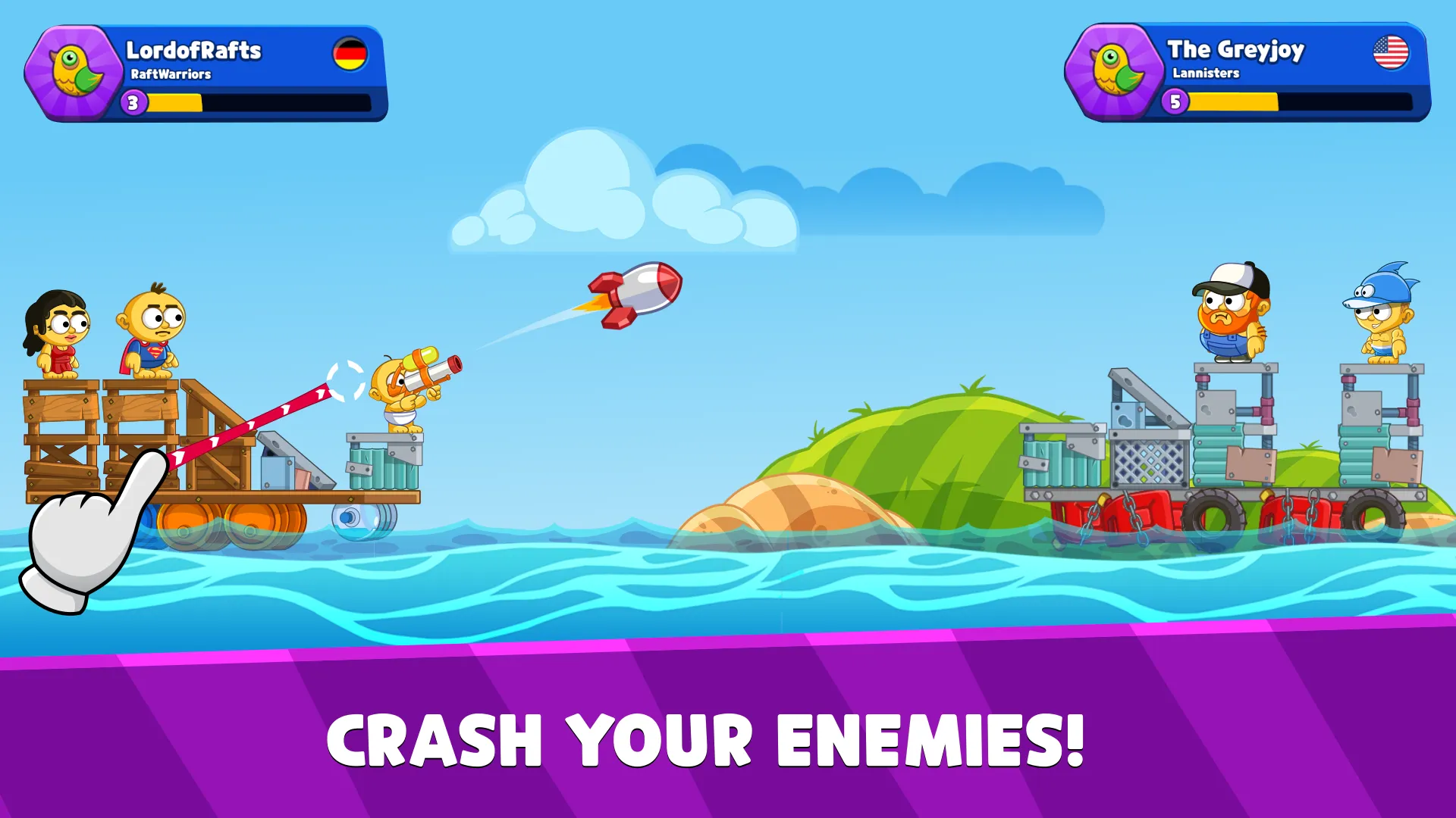 Boat Battles: Defend Your Raft | Indus Appstore | Screenshot