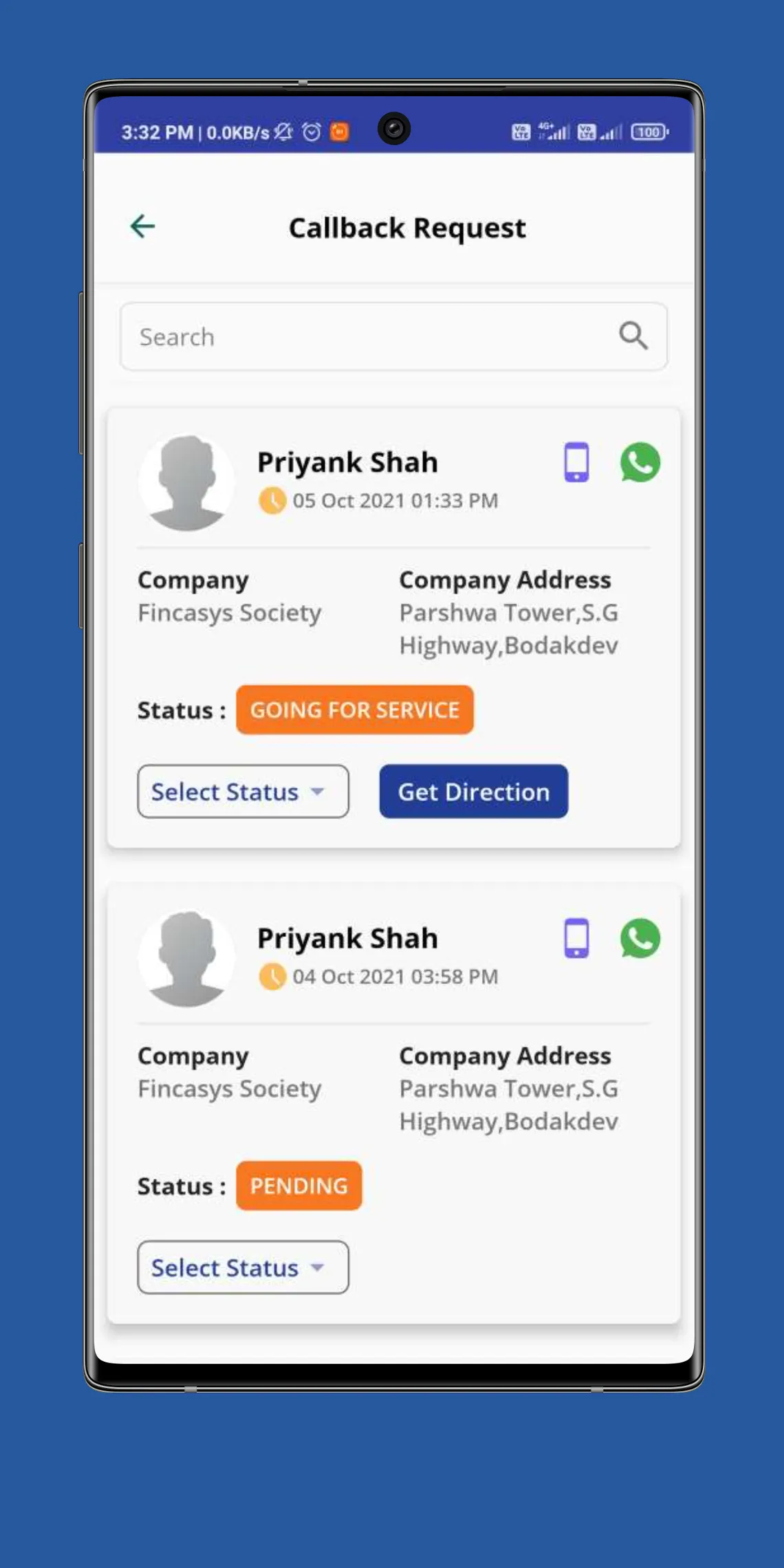 Service Provider Fincasys | Indus Appstore | Screenshot