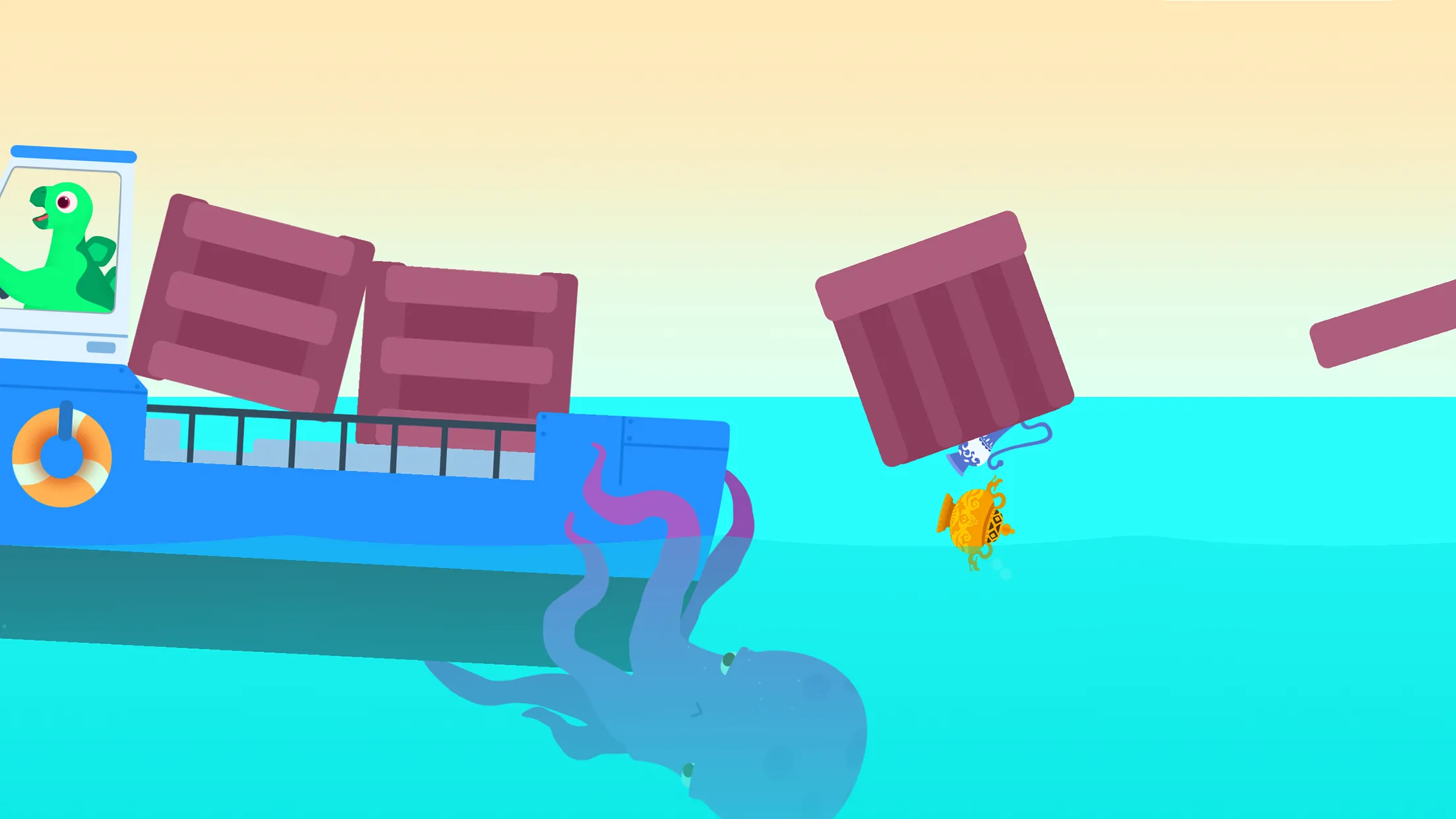 Dinosaur Submarine - for kids | Indus Appstore | Screenshot