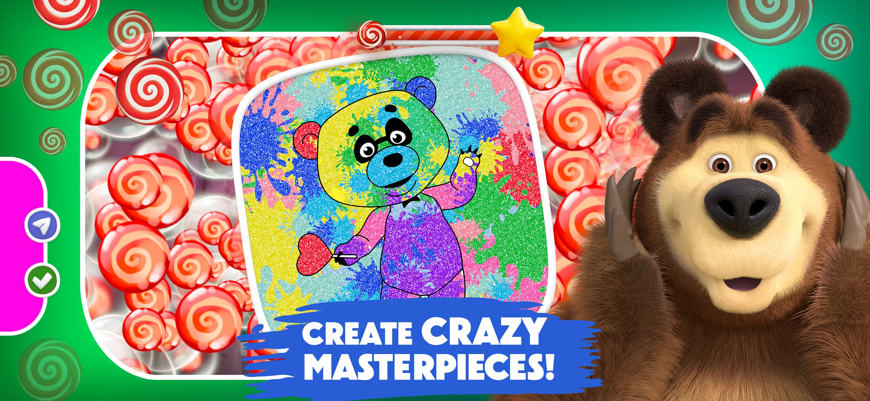 Masha and the Bear: Coloring | Indus Appstore | Screenshot