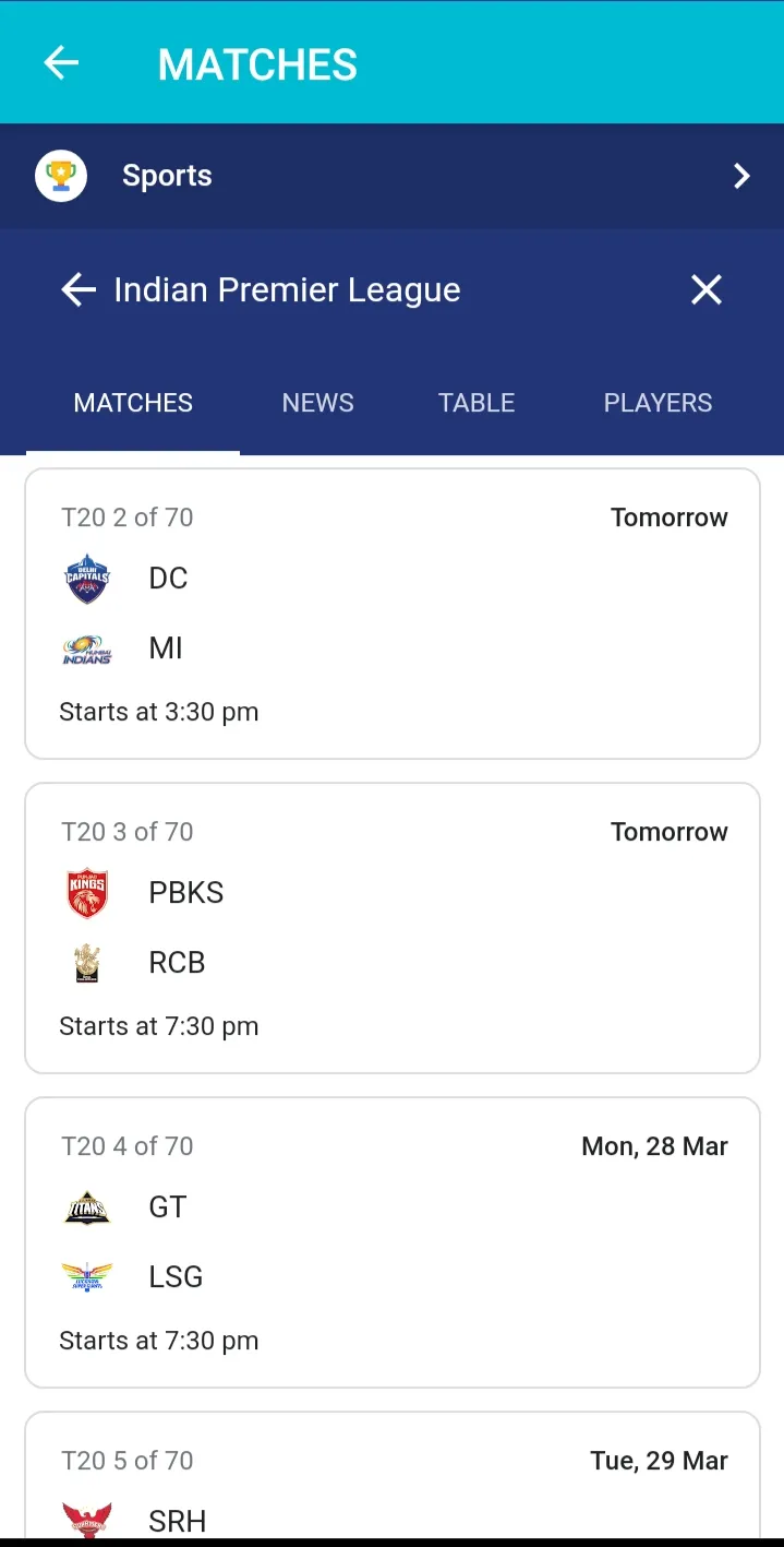 Live IPL Tv - Live Cricket IPL | Indus Appstore | Screenshot