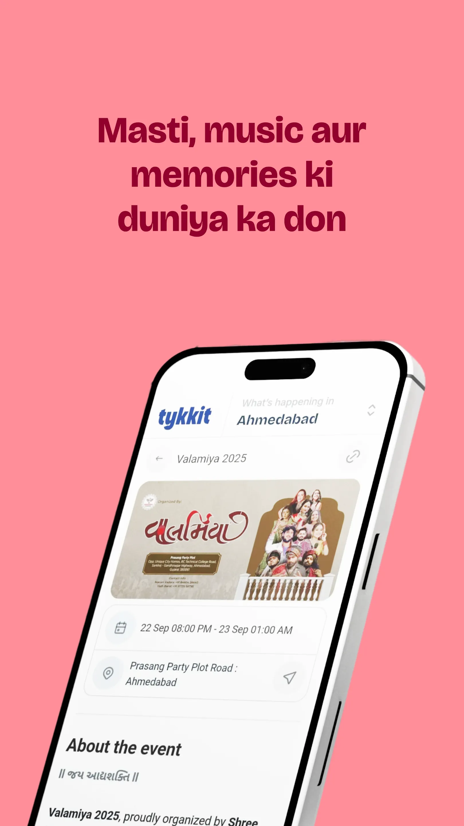 Tykkit - Events & Tickets | Indus Appstore | Screenshot