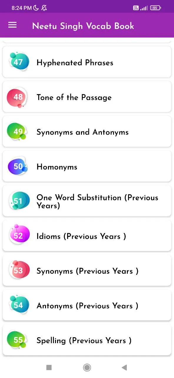 Neetu Singh Vocab Book | Indus Appstore | Screenshot