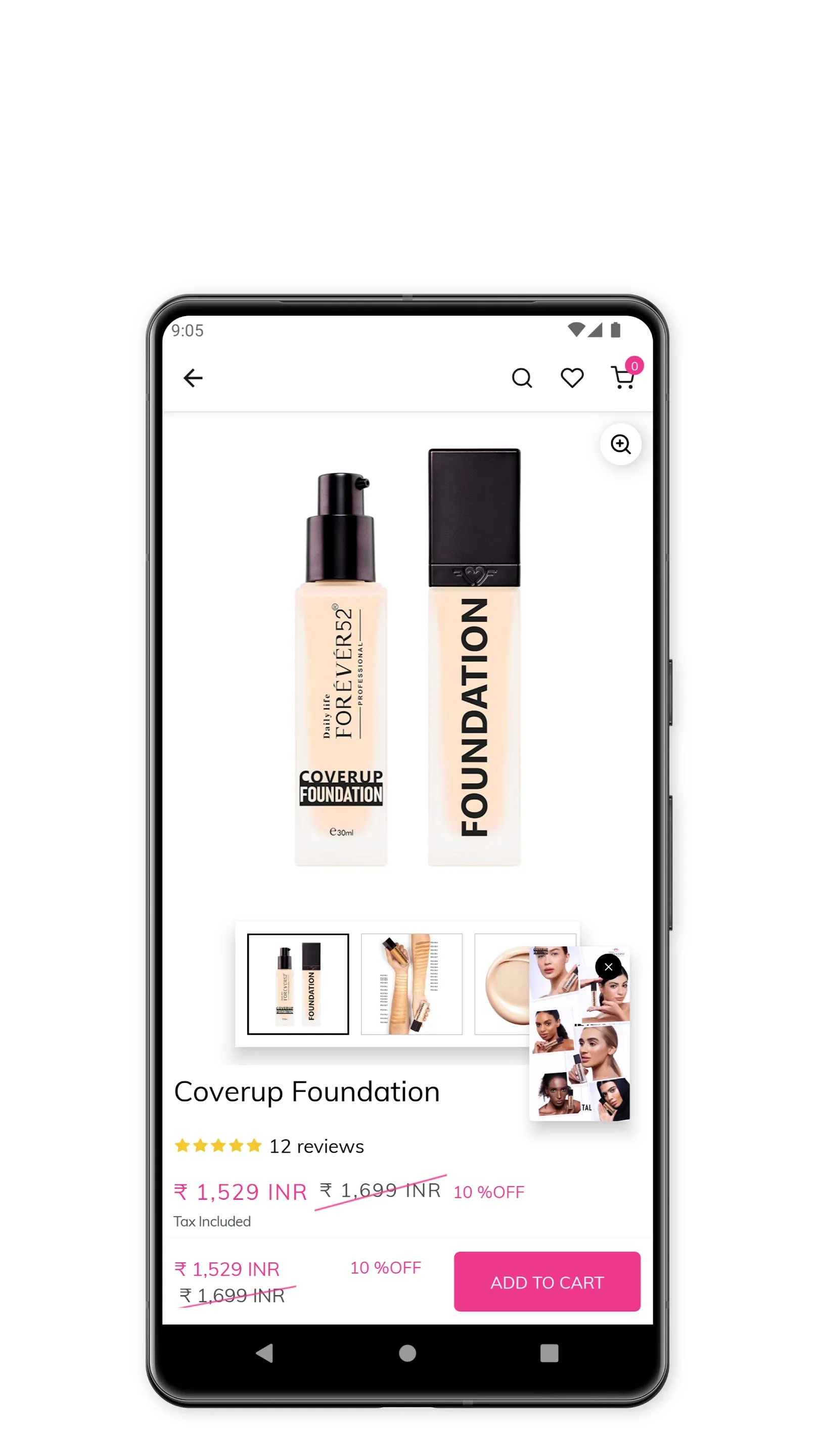 Forever52 - Cosmetic Products | Indus Appstore | Screenshot