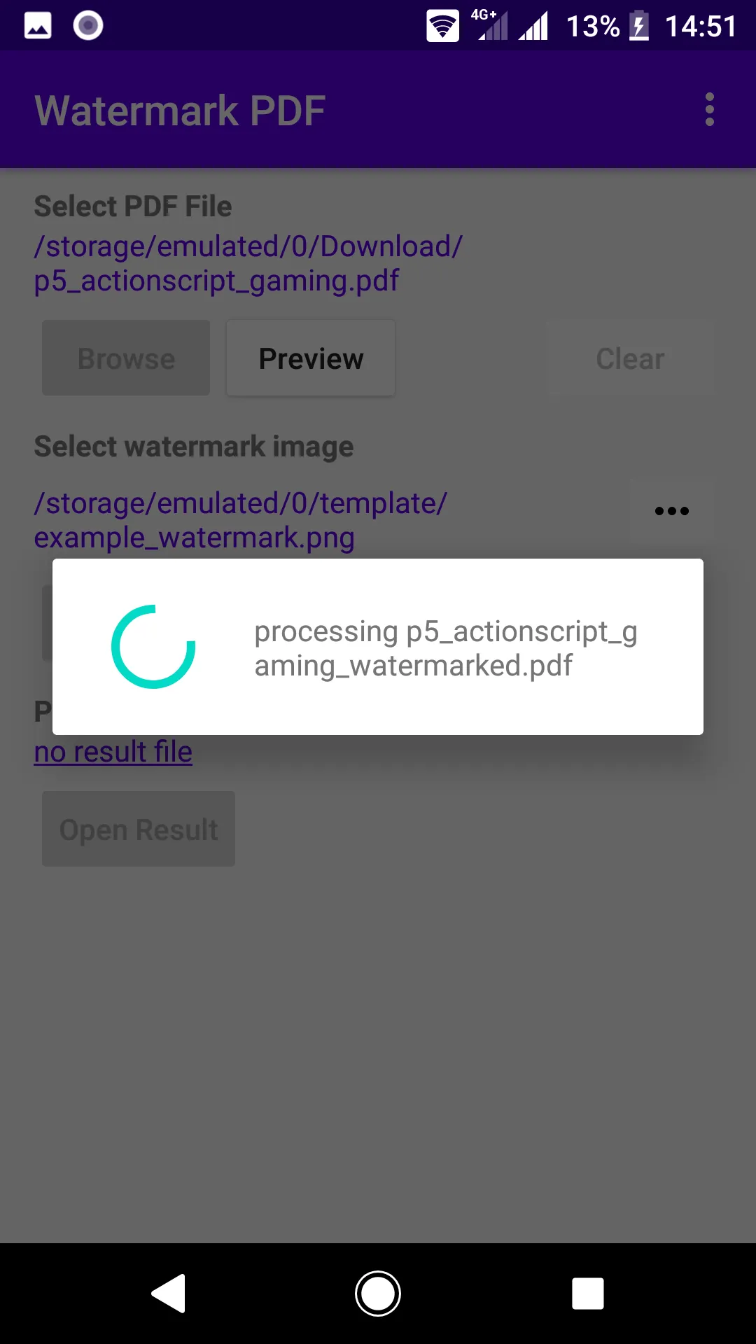 PDF Watermark : add - insert w | Indus Appstore | Screenshot