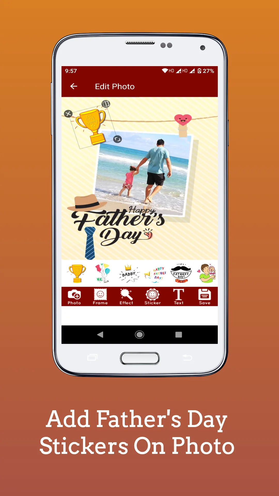 Fathers Day Photo Frames | Indus Appstore | Screenshot