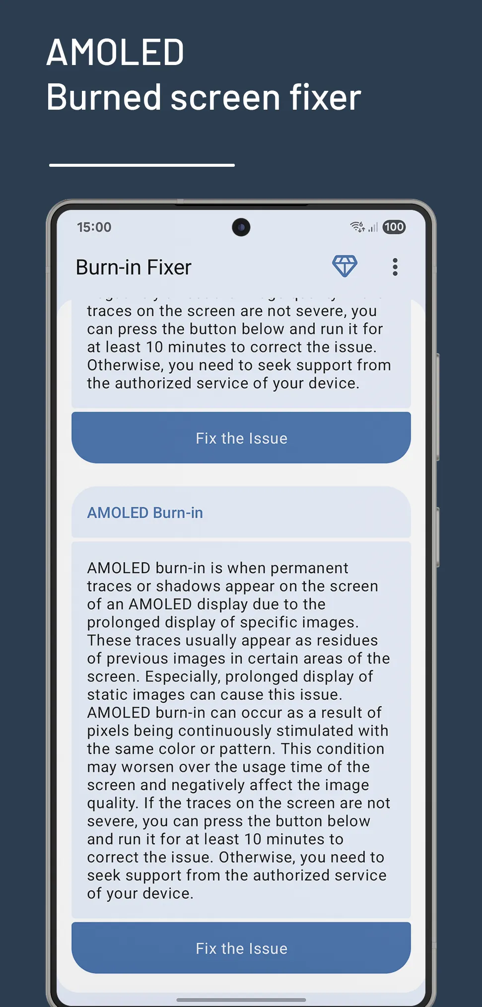 Burn-in Screen Fixer | Indus Appstore | Screenshot