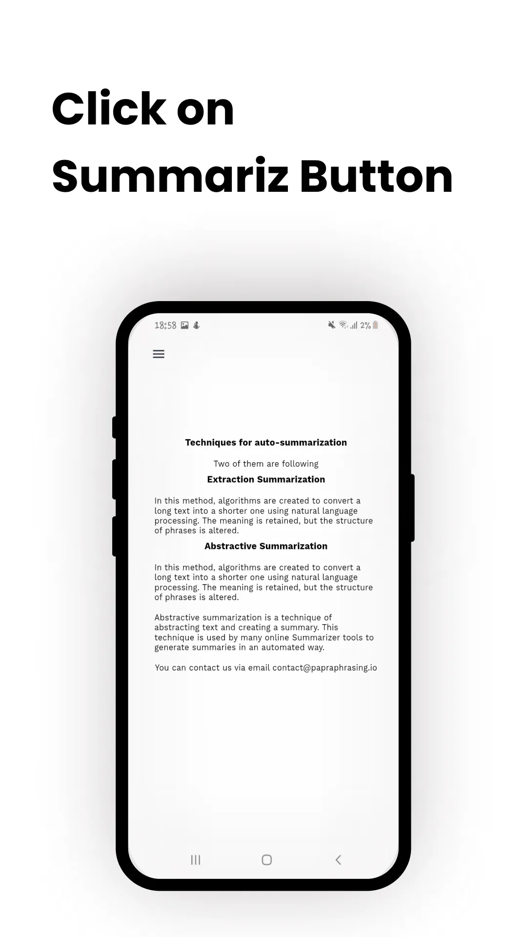 AI Text Summarizer | Indus Appstore | Screenshot