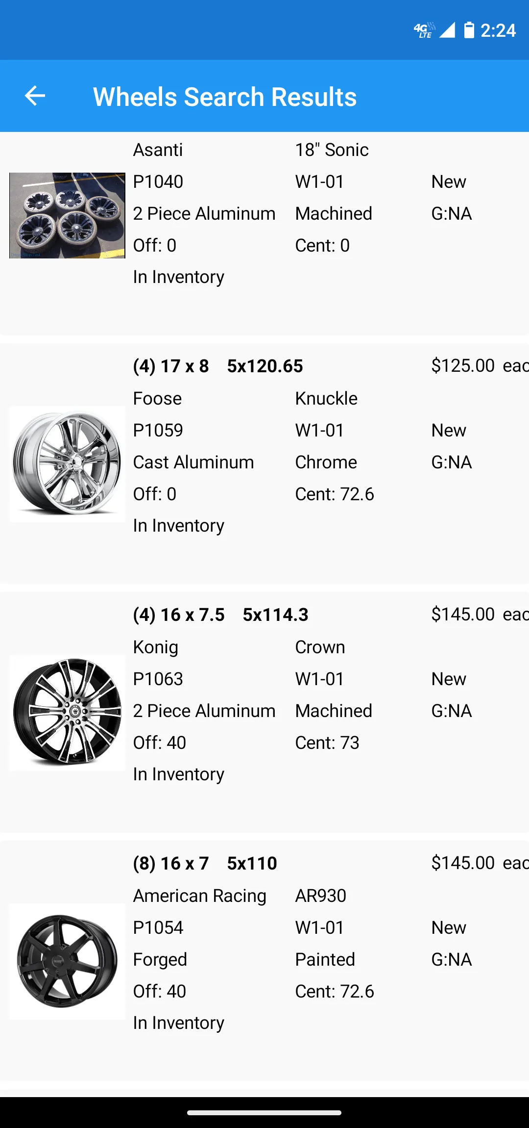 Used Tire Shop Inventory | Indus Appstore | Screenshot