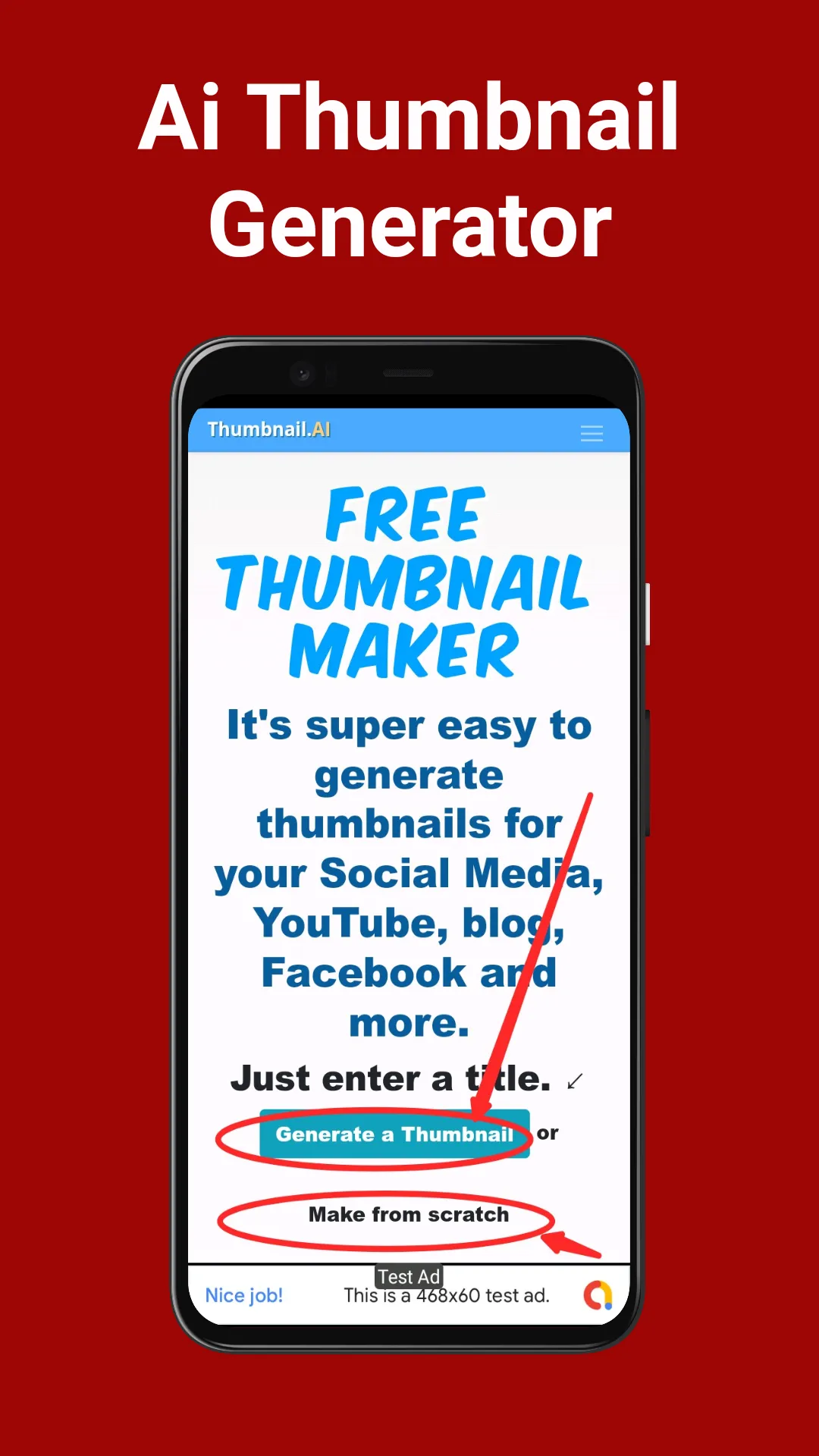 Ai Thumbnail Maker: 4 creators | Indus Appstore | Screenshot