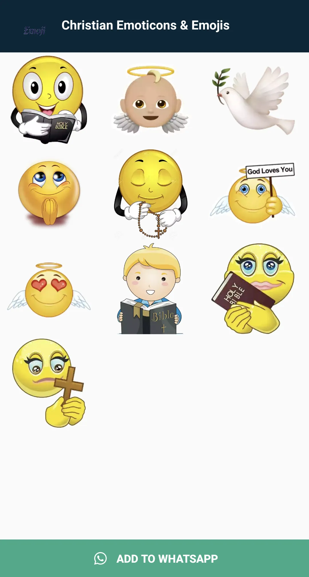 Christian Emojis Stickers | Indus Appstore | Screenshot