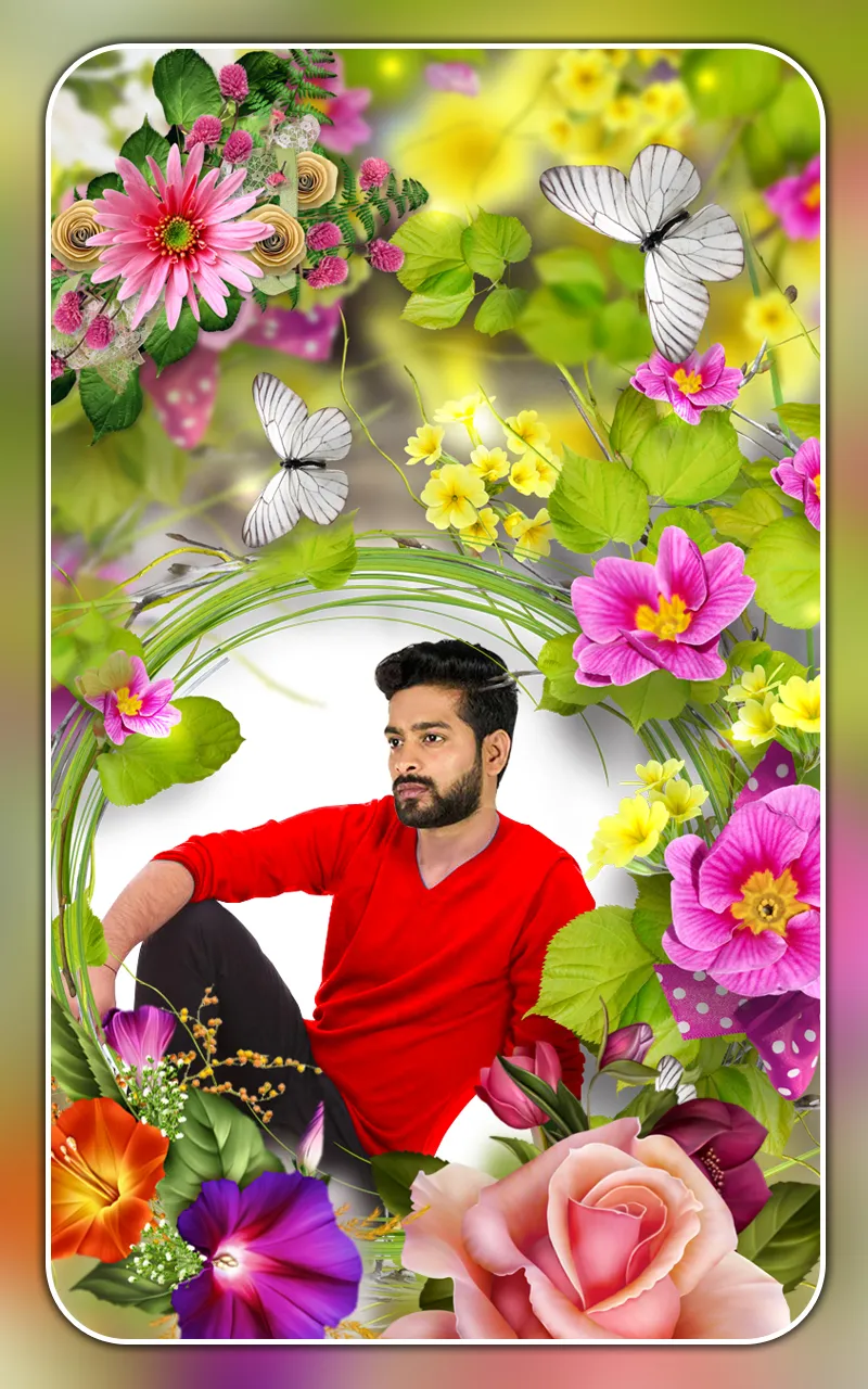 Flower photo editor frames | Indus Appstore | Screenshot
