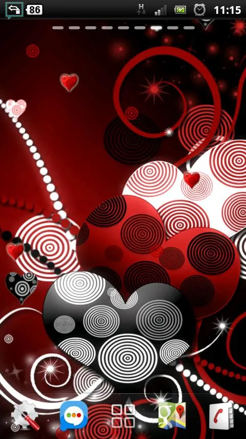 love curly heart sparkle lwp | Indus Appstore | Screenshot