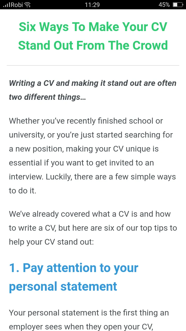 How To Write CV | Indus Appstore | Screenshot