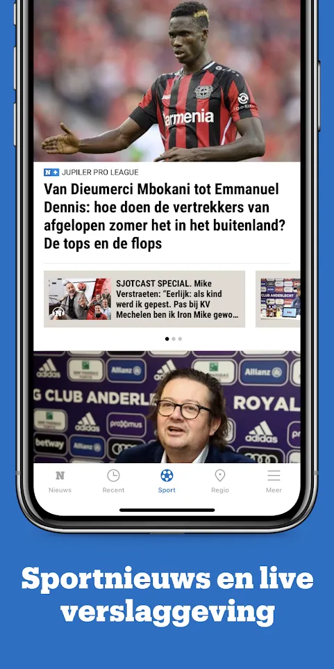 Het Nieuwsblad nieuws | Indus Appstore | Screenshot