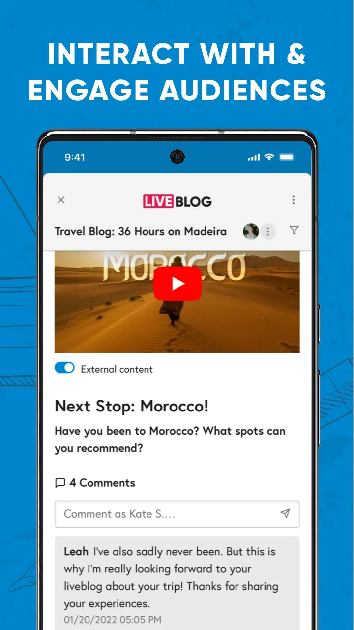 Tickaroo Live Blog | Indus Appstore | Screenshot