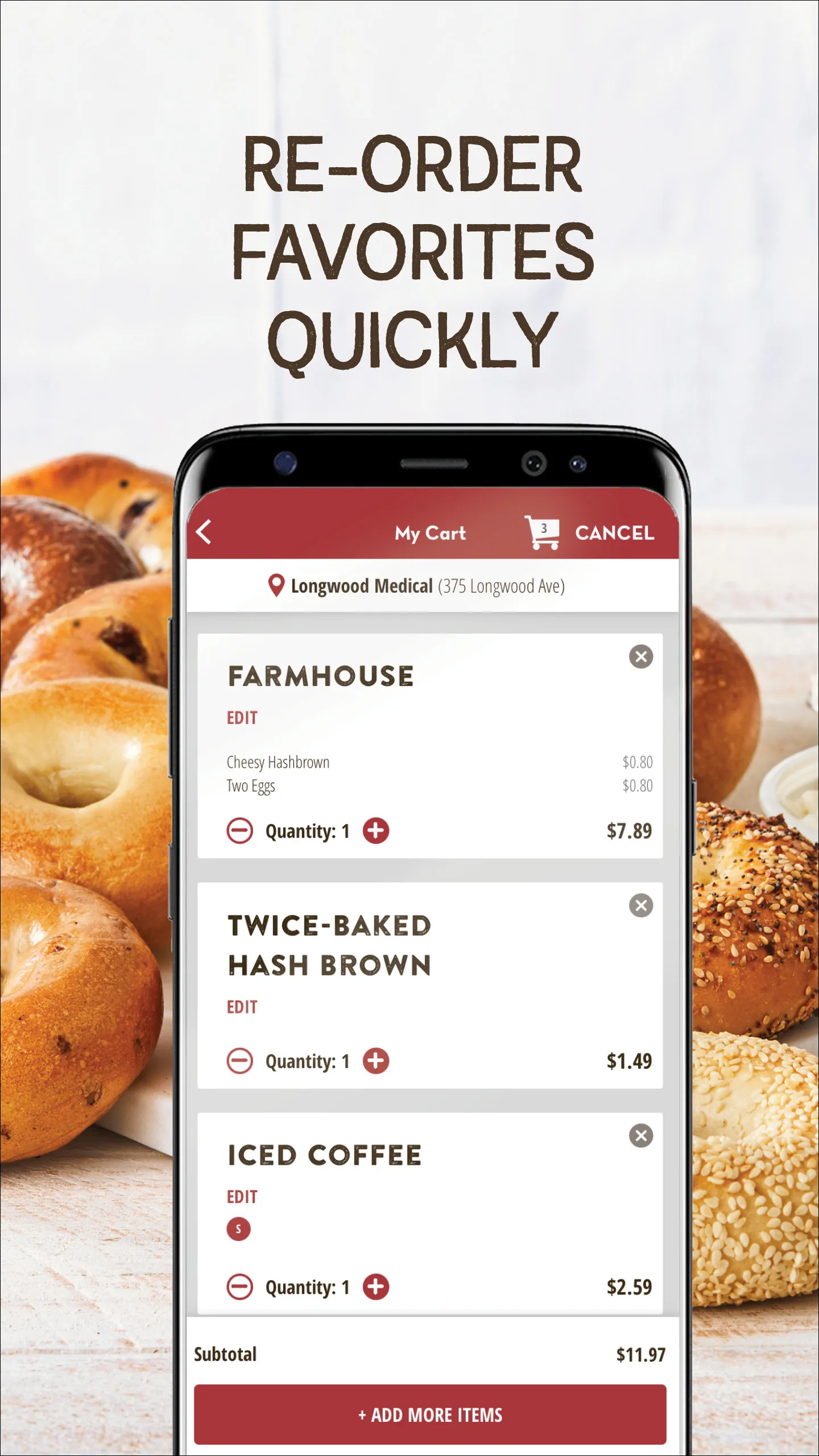 Bruegger's Bagels | Indus Appstore | Screenshot