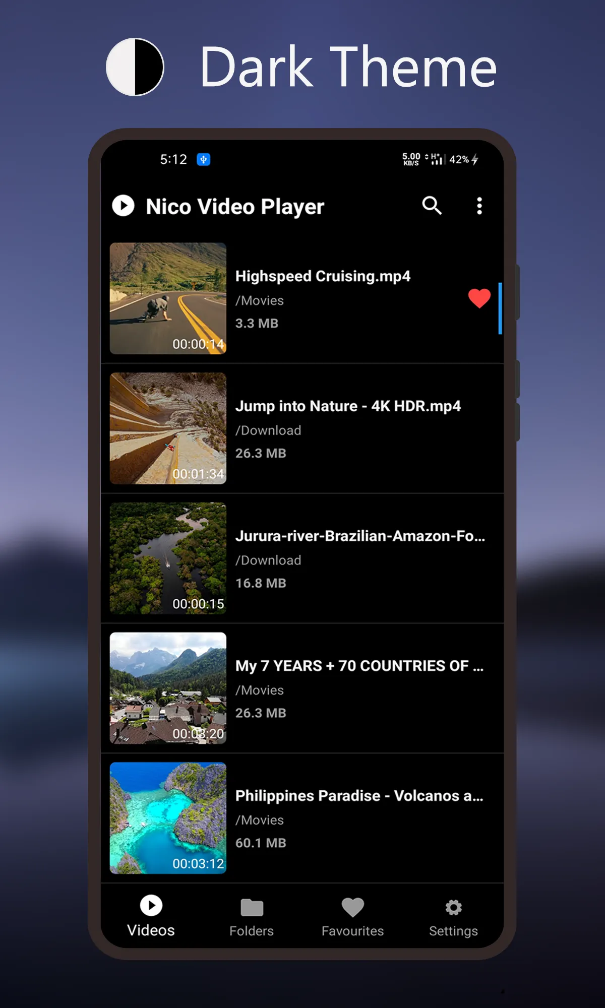 Nico Video Player - Ultra HD,  | Indus Appstore | Screenshot