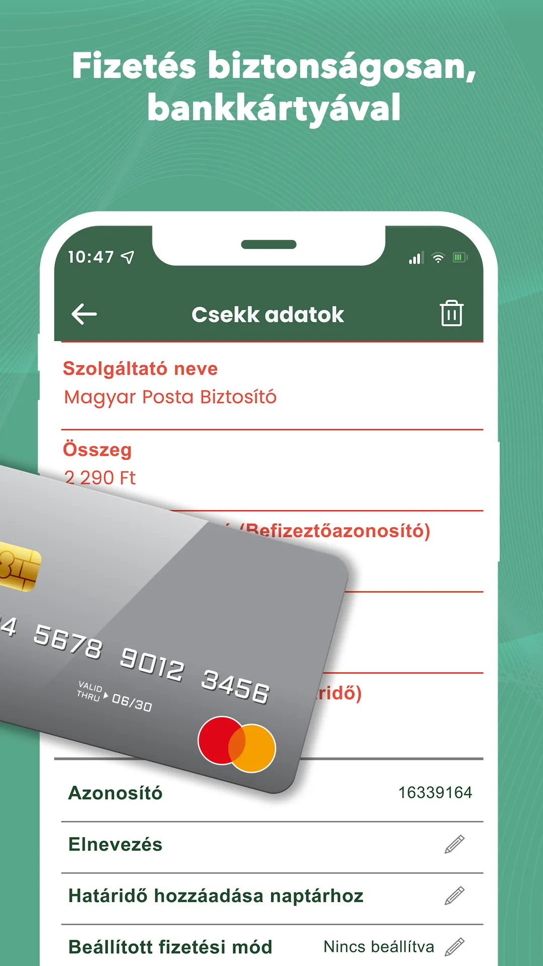 iCsekk mobil fizetés | Indus Appstore | Screenshot