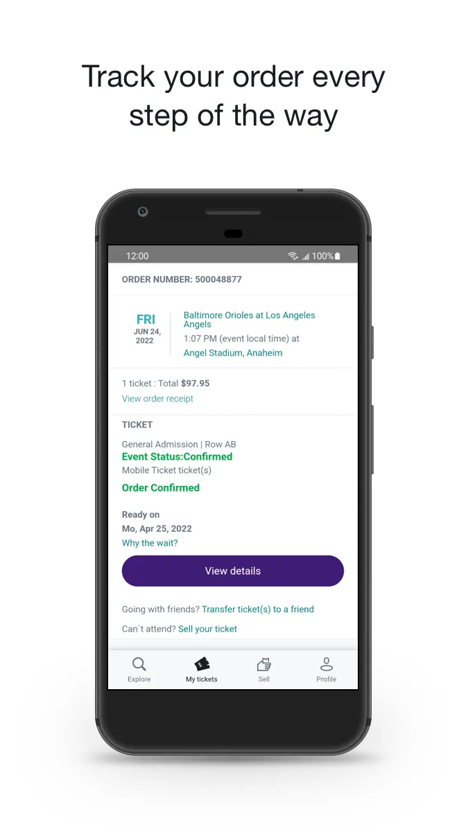 StubHub - Live Event Tickets | Indus Appstore | Screenshot