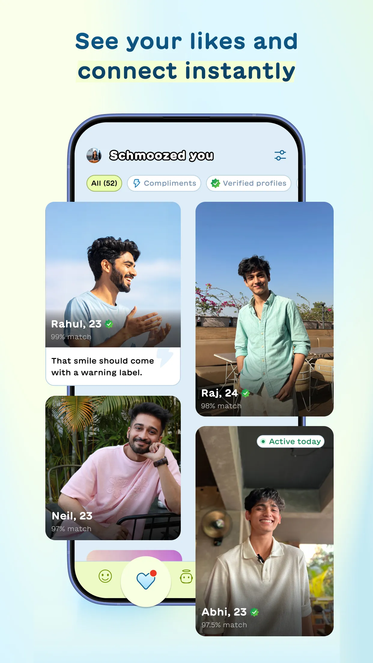 Schmooze: Meme, Match, & Date | Indus Appstore | Screenshot