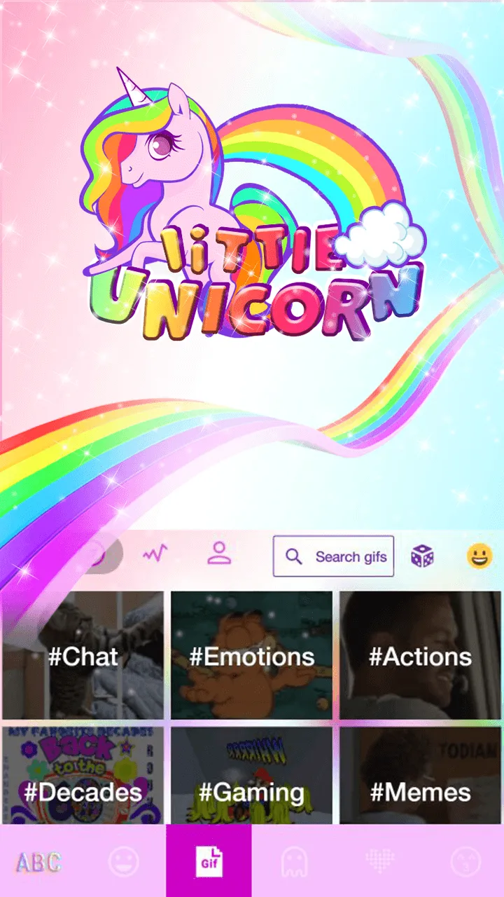 Keyboard - Colorful Unicorn Th | Indus Appstore | Screenshot