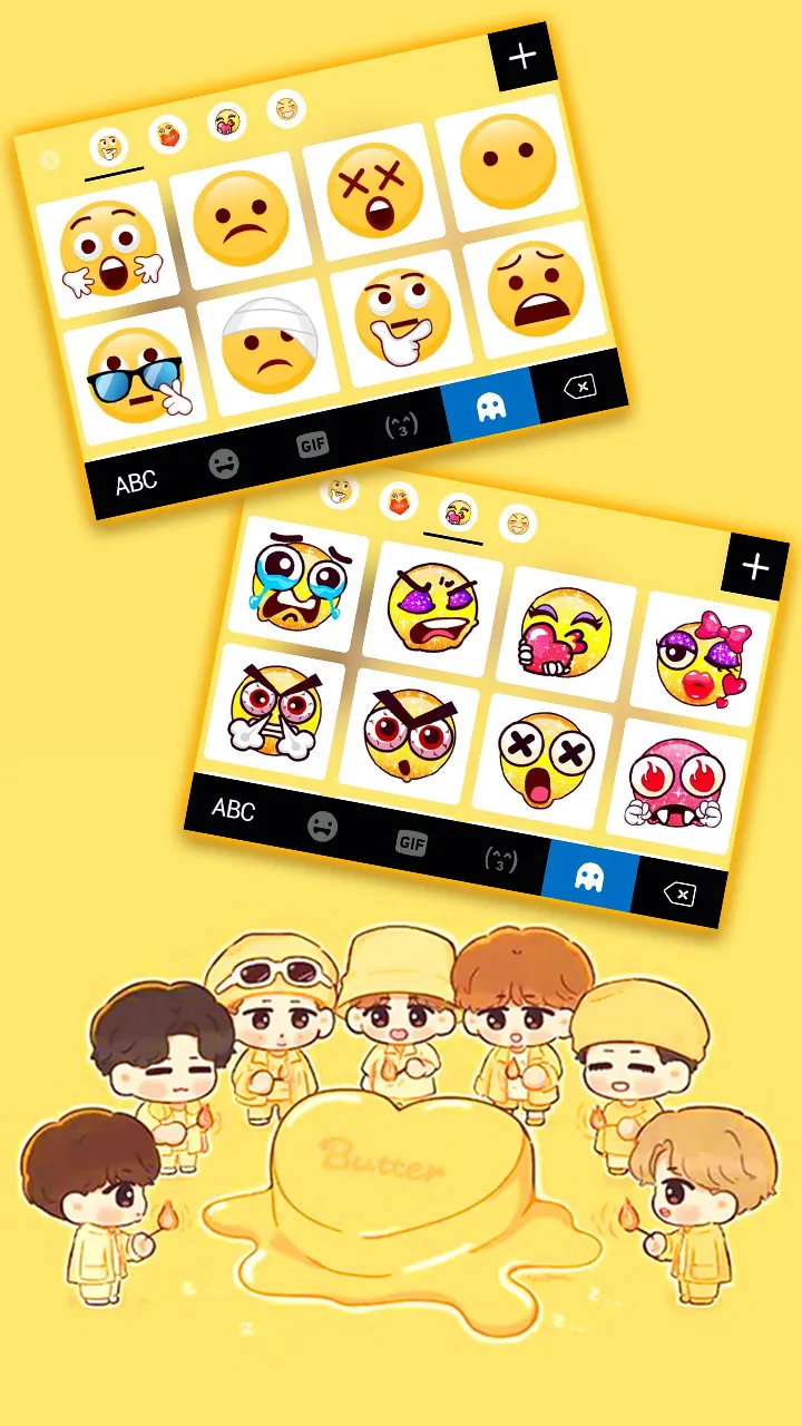 Kpop Idol Butter Keyboard Back | Indus Appstore | Screenshot