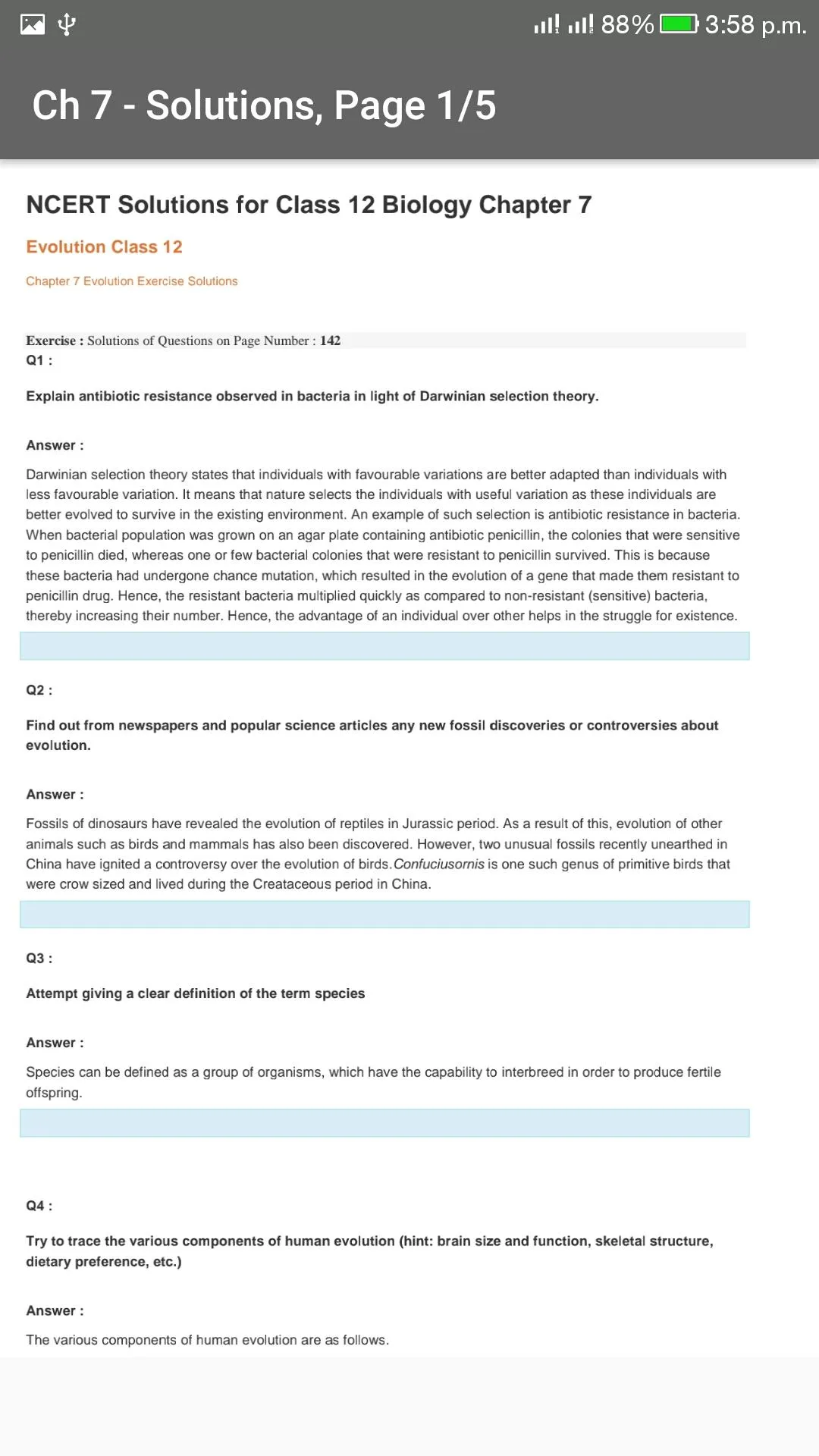 Class 12 Biology NCERT Solns | Indus Appstore | Screenshot