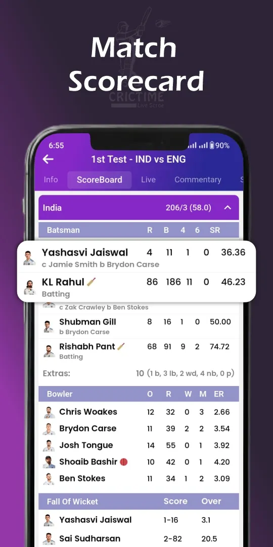 Cricket Live Score : CricTime | Indus Appstore | Screenshot