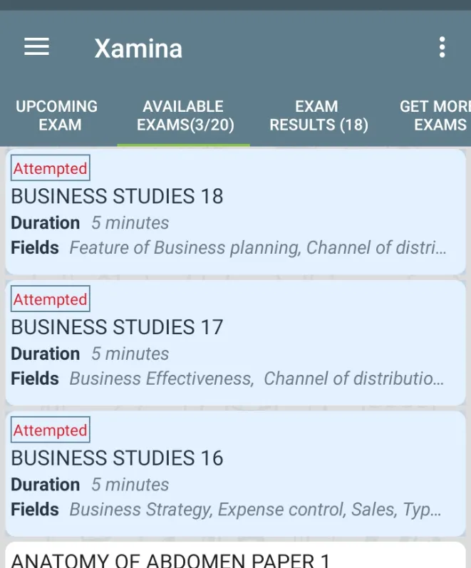 Xamina Academy | Indus Appstore | Screenshot