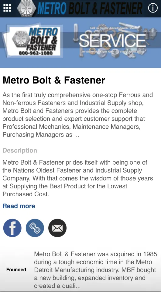 Metro Bolt & Fastener | Indus Appstore | Screenshot