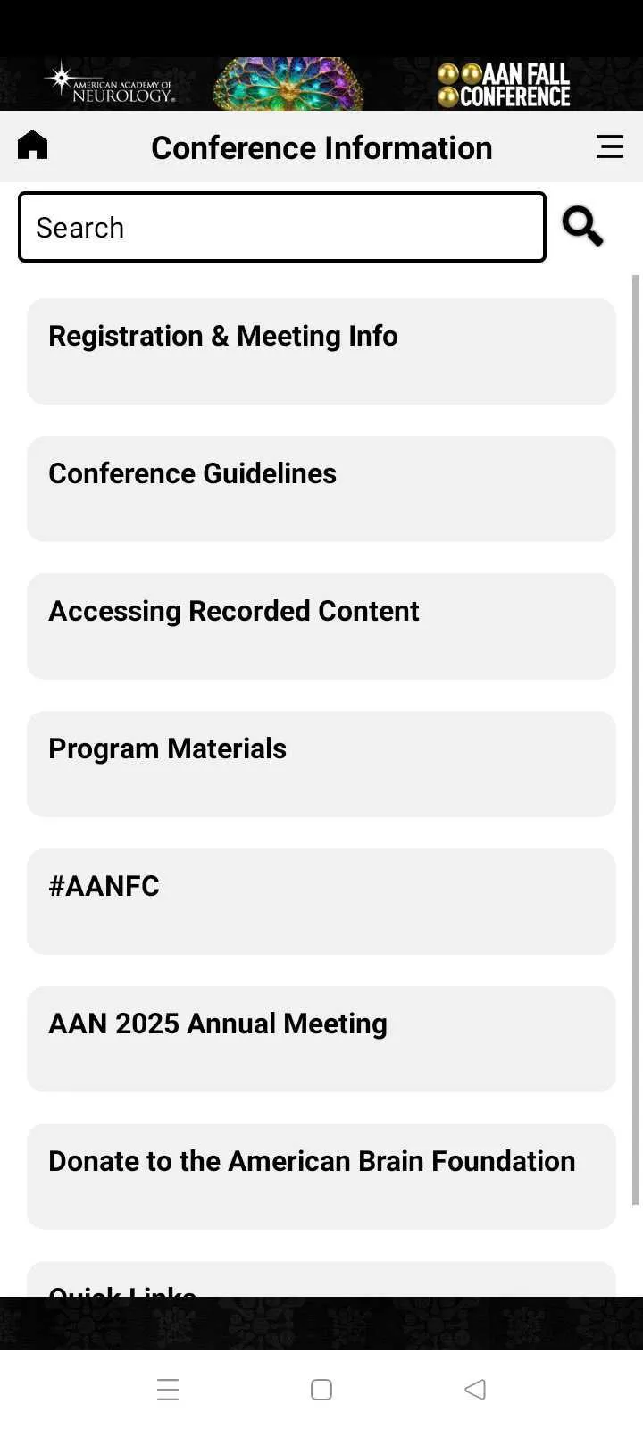 AAN Conferences | Indus Appstore | Screenshot