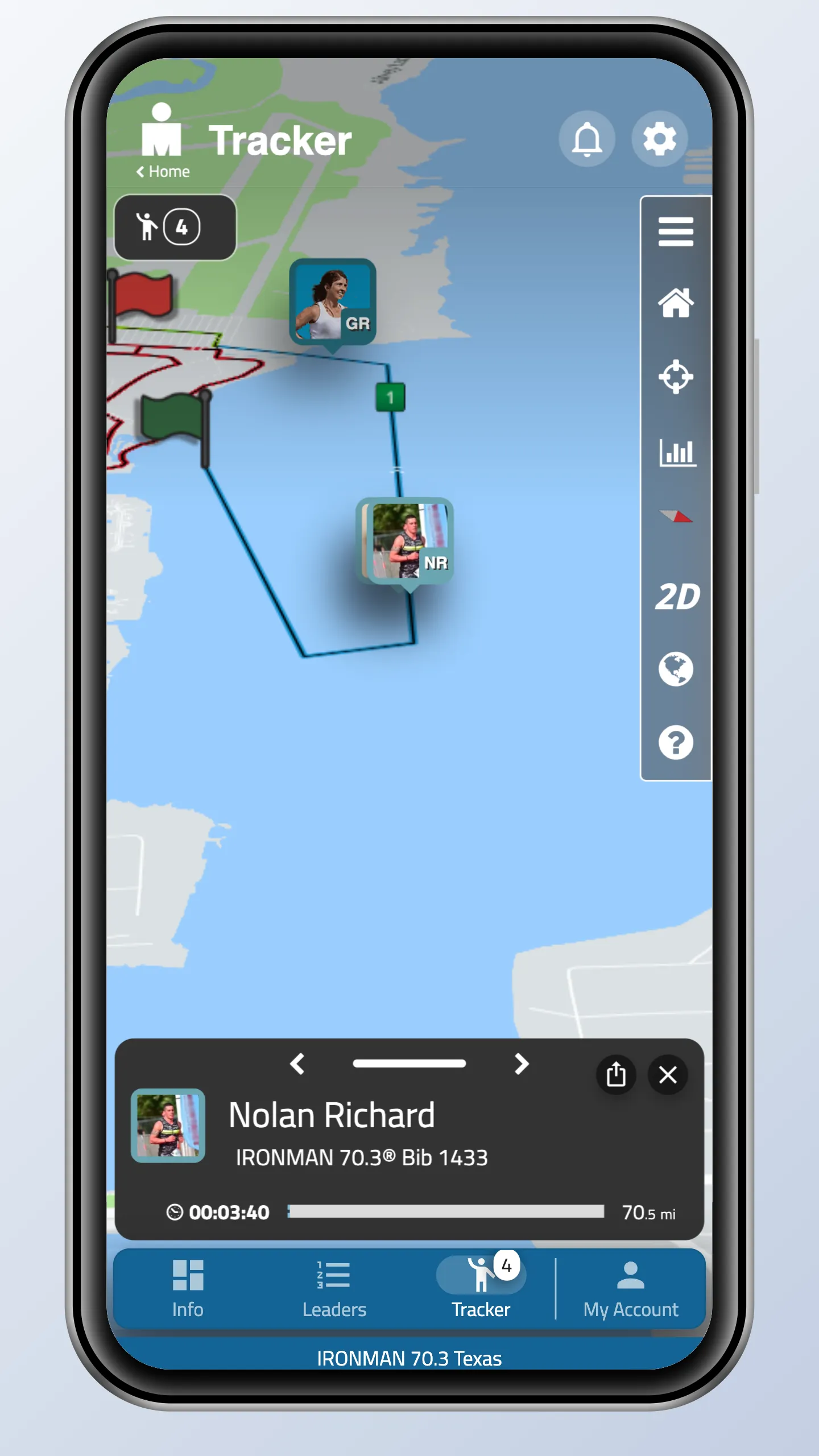 IRONMAN Tracker | Indus Appstore | Screenshot