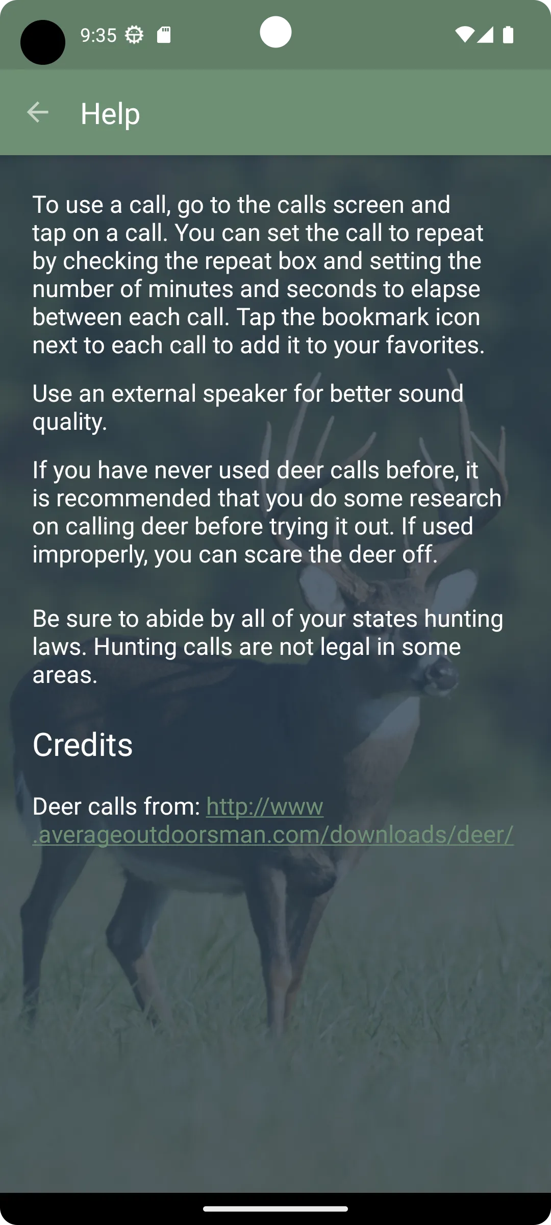 Whitetail Deer Calls | Indus Appstore | Screenshot