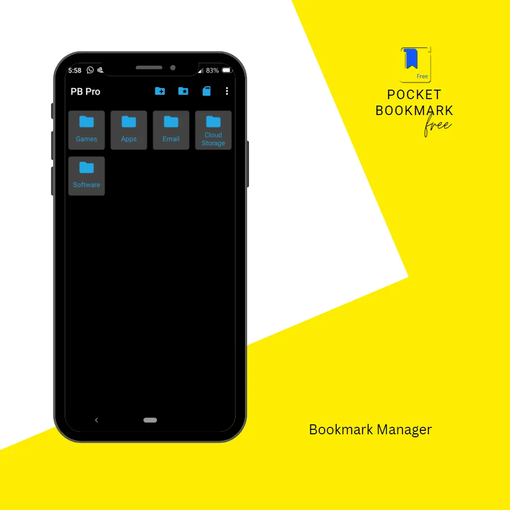 Pocket Bookmark Lite | Indus Appstore | Screenshot