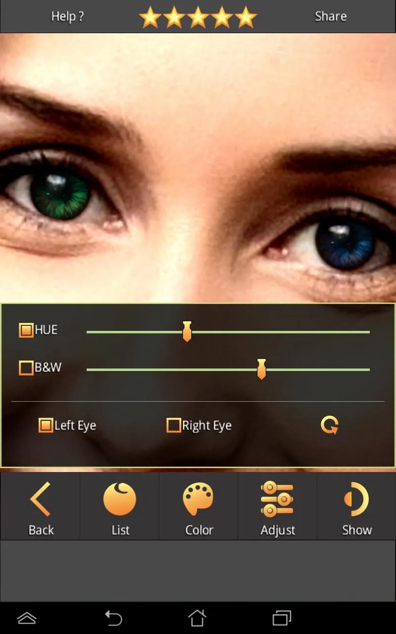 FoxEyes - Change Eye Color | Indus Appstore | Screenshot