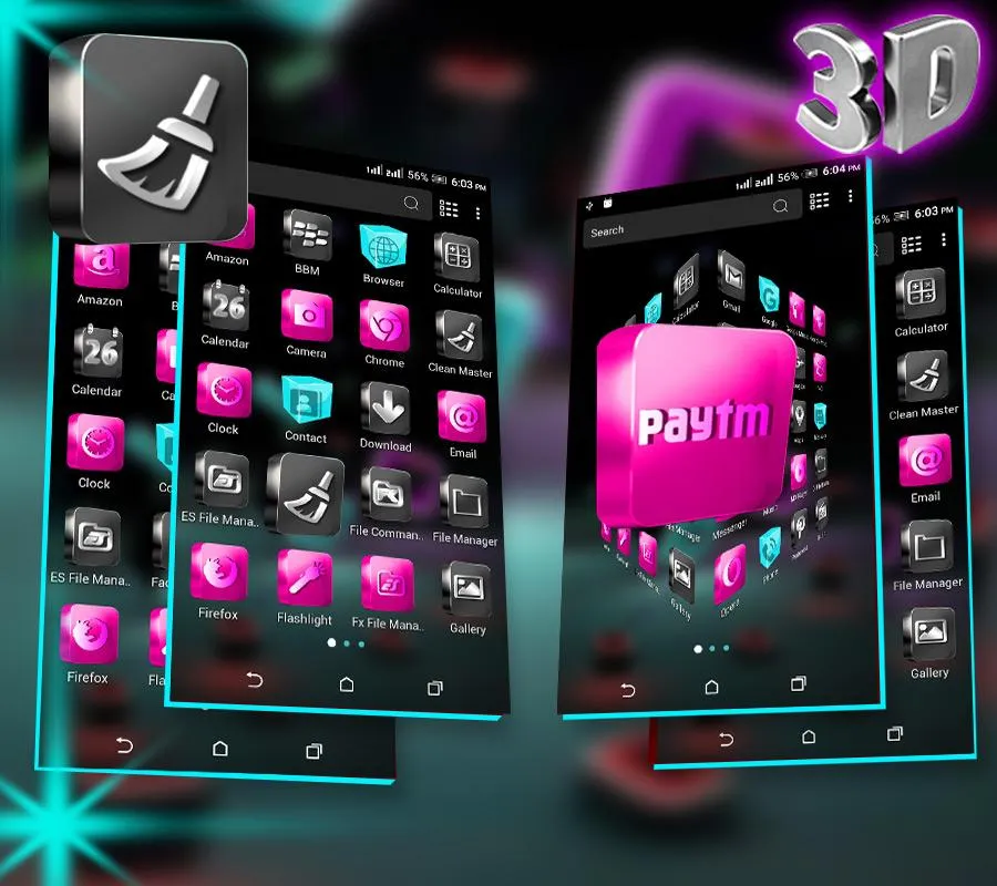 3D Icon Launcher Theme | Indus Appstore | Screenshot