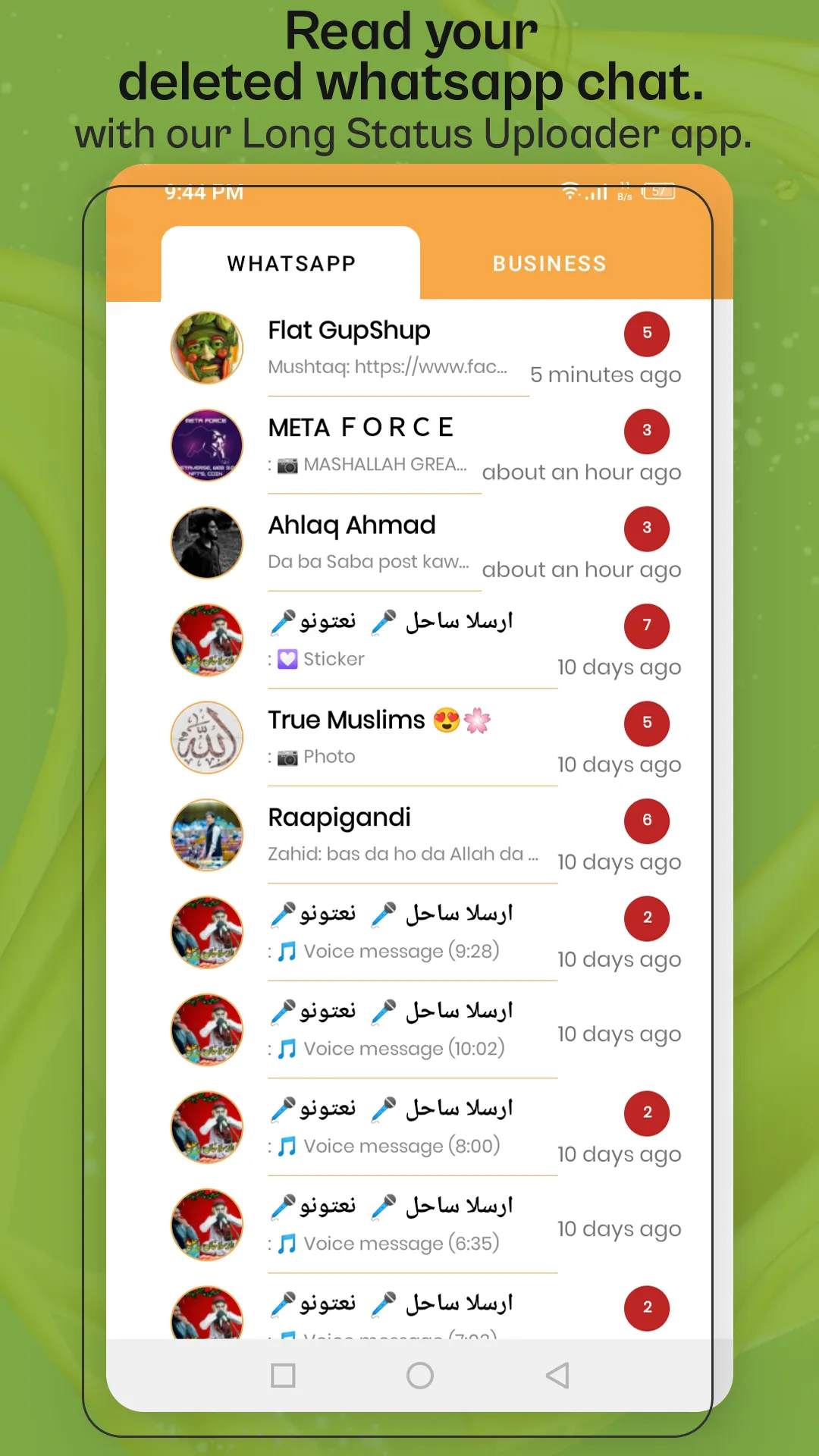 WhatSaga: Long WA Status | Indus Appstore | Screenshot