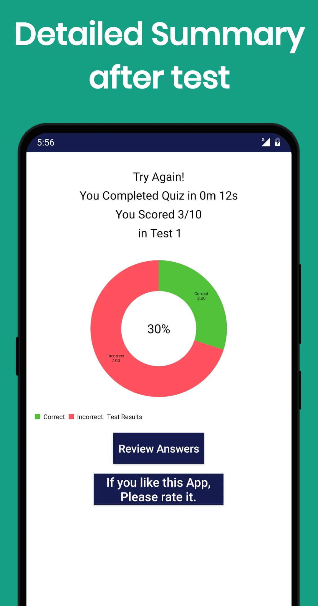 English Vocabulary Test | Indus Appstore | Screenshot